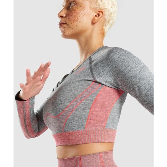 Gymshark Hyper Amplify Long Sleeved Crop Top, Size S - Picture 1 of 7
